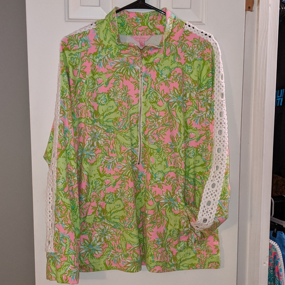 Lilly Pulitzer Skipper Popover with lace